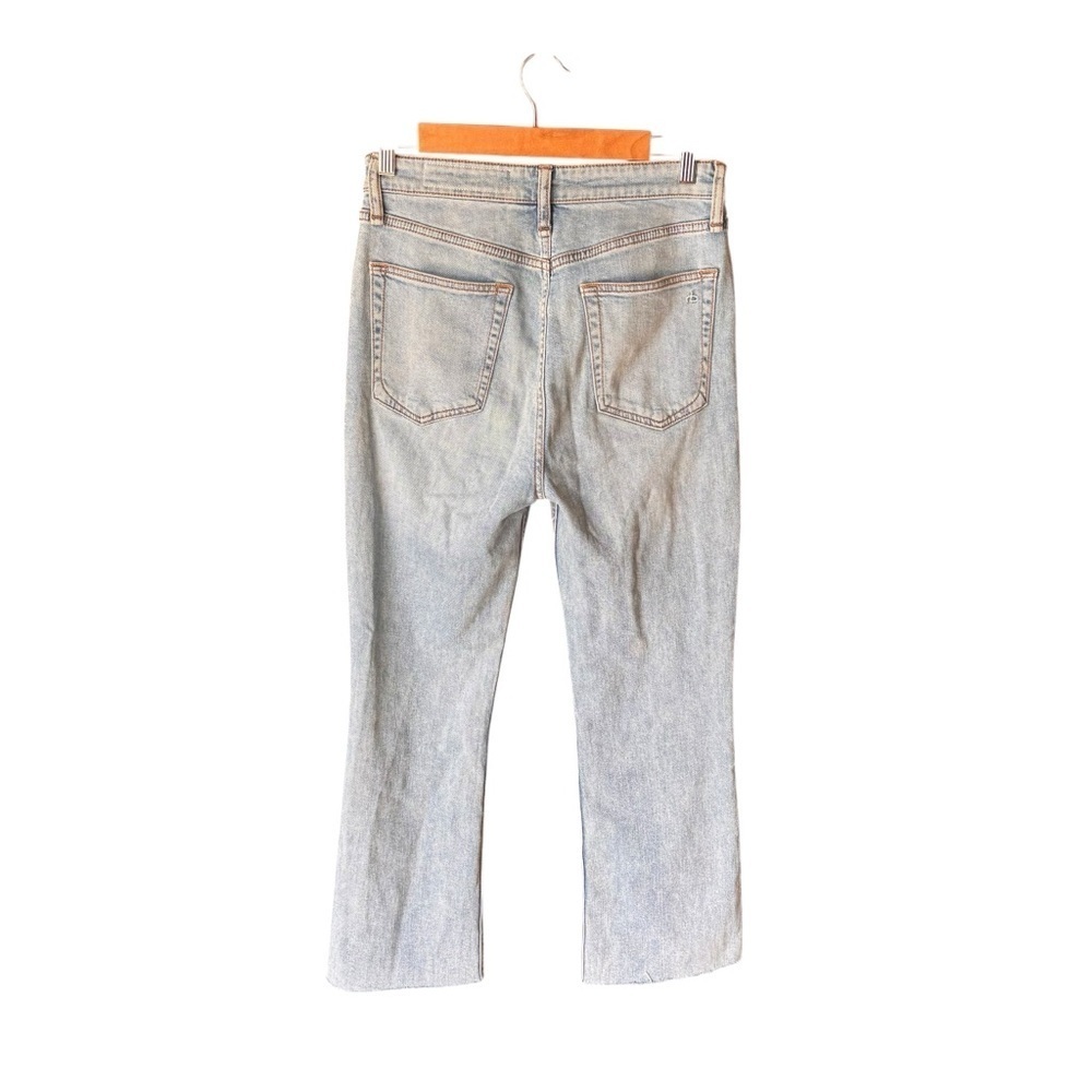 Rag & Bone - Casey Distressed High Rise Kick Flare Jeans Sz 27 - Picture 10 of 11